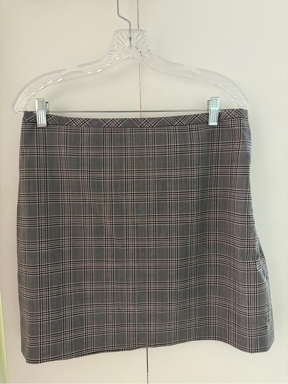 Banana Republic Grey Plaid Mini Skirt